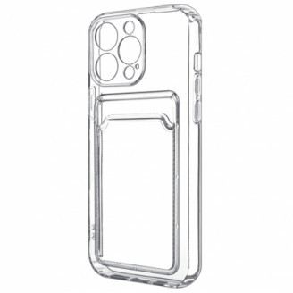 Чехол силикон прозрачный под карту iPhone 13/13P/13PM/14/14P/14PM/14Plus