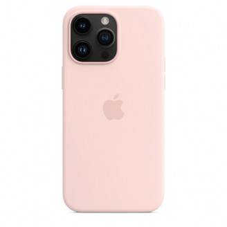 Чехол Silicone Case (Розовый) Magsafe for iPhone 14 Pro Max (22.09)